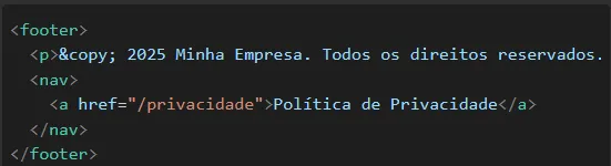 exemplo de HTML Semantico 2