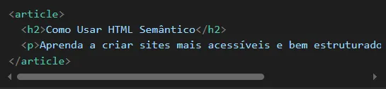 Outras Tags Semânticas Importantes